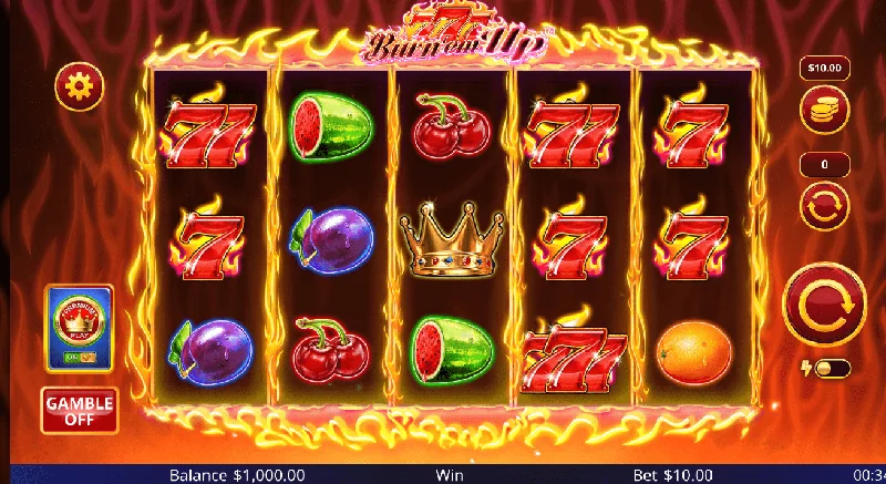 777 Burn 'Em Up -kuvakaappaus