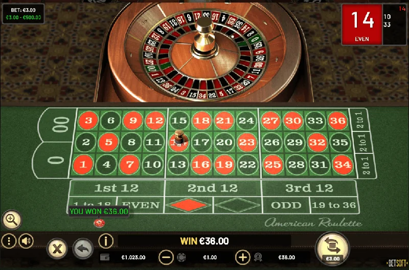 American Roulette -kuvakaappaus