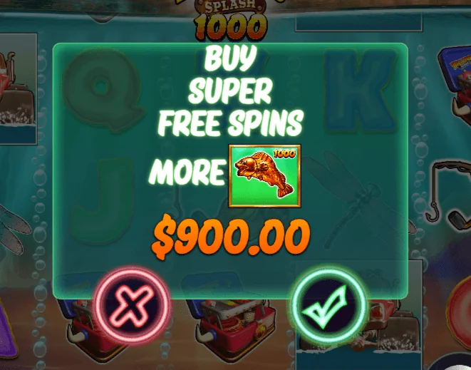 Big Bass Splash 1000 -kuvakaappaus