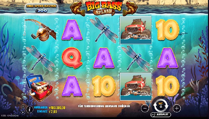 Big Bass Splash -kuvakaappaus