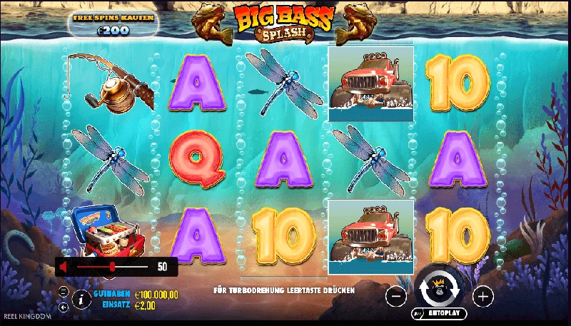Big Bass Splash -kuvakaappaus