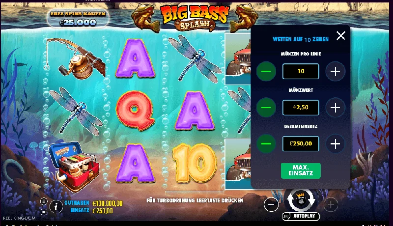 Big Bass Splash Kuvakaappaus