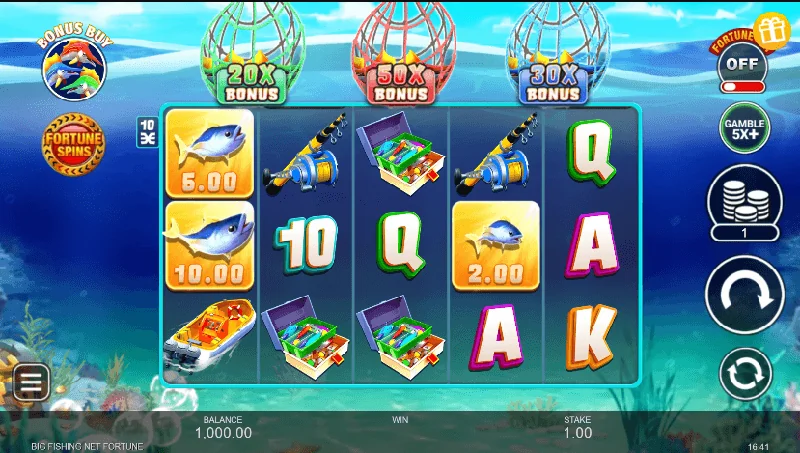 Big Fishing Net Fortune -kuvakaappaus