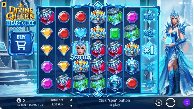 Divine Queen Heart of Ice -kuvakaappaus