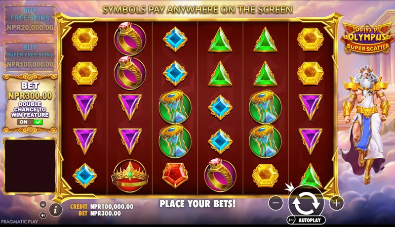 Gates of Olympus Super Scatter -kuvakaappaus