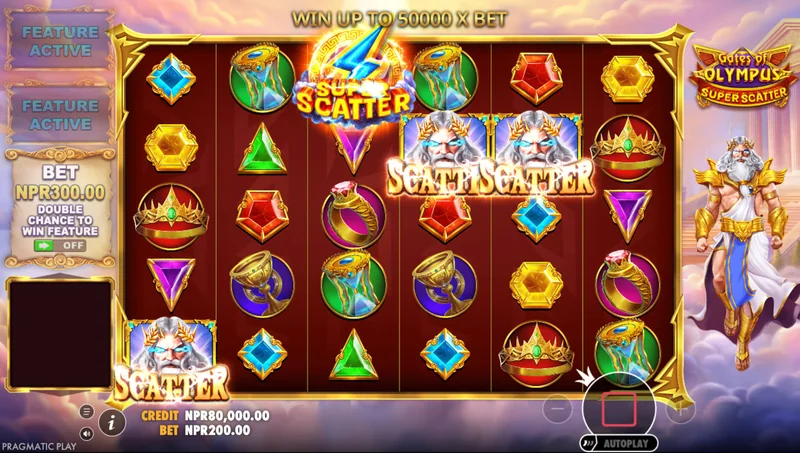 Gates of Olympus Super Scatter -kuvakaappaus