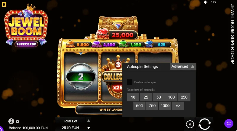 Jewel Boom Super Drop -kuvakaappaus