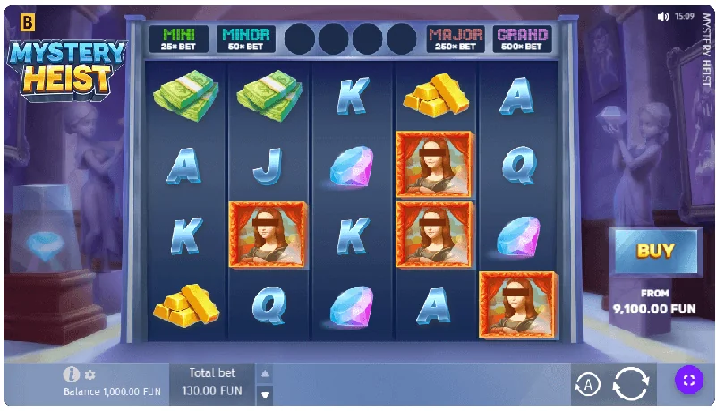 Mystery Heist -kuvakaappaus