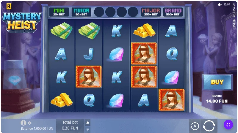Mystery Heist -kuvakaappaus
