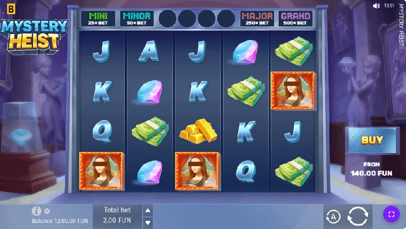 Mystery Heist -kuvakaappaus
