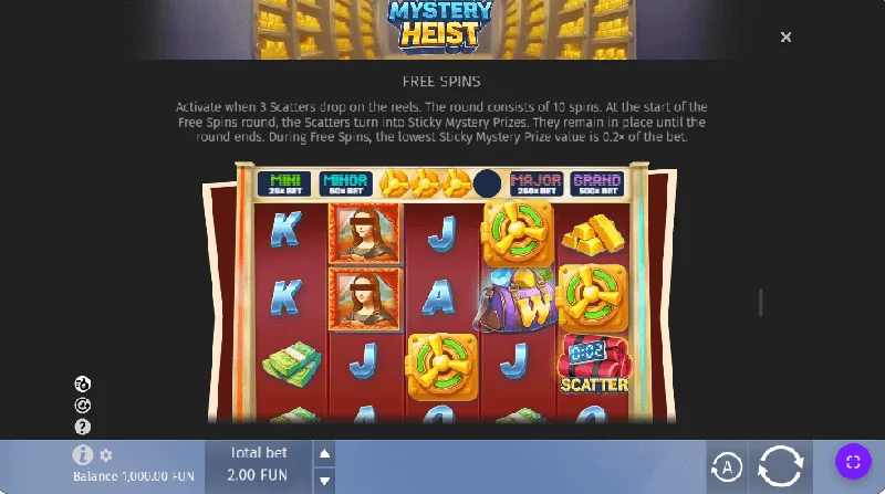 Mystery Heist -kuvakaappaus