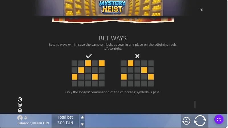 Mystery Heist -kuvakaappaus