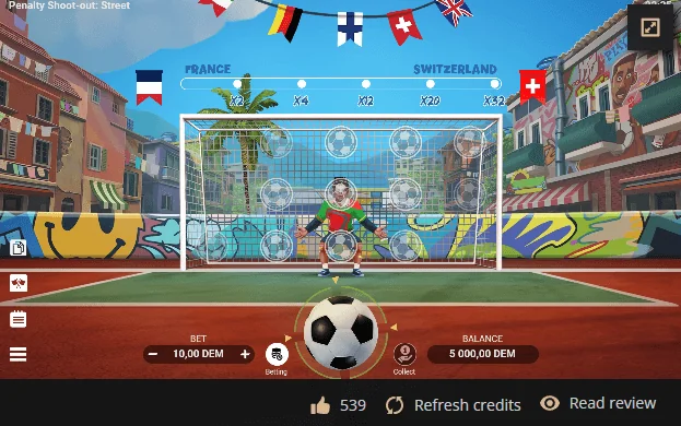 Penalty Shoot-Out -kuvakaappaus