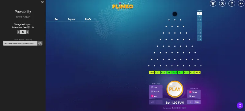 Plinko-kuvakaappaus