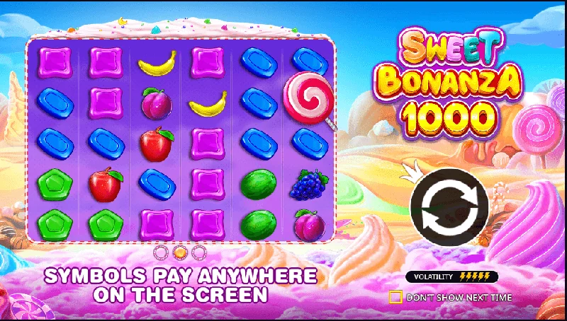 Sweet Bonanza 1000 -kuvakaappaus