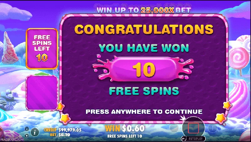 Sweet Bonanza 1000 -kuvakaappaus