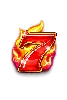 777 Burn 'Em Up Single Seven 7 -symboli