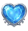 Divine Queen Heart of Ice -sinisen sydämen symboli