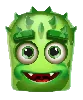 Reactoonz 100 vihreä kaksisilmäinen symboli