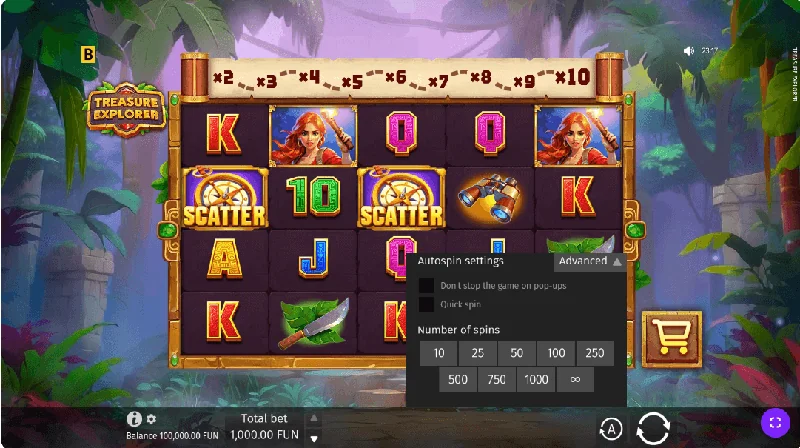 Treasure Explorer -kuvakaappaus