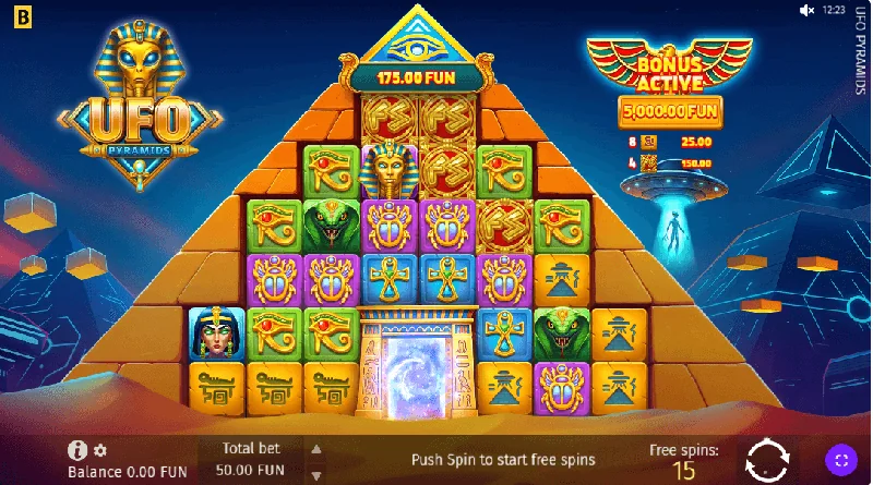 UFO Pyramids -kuvakaappaus
