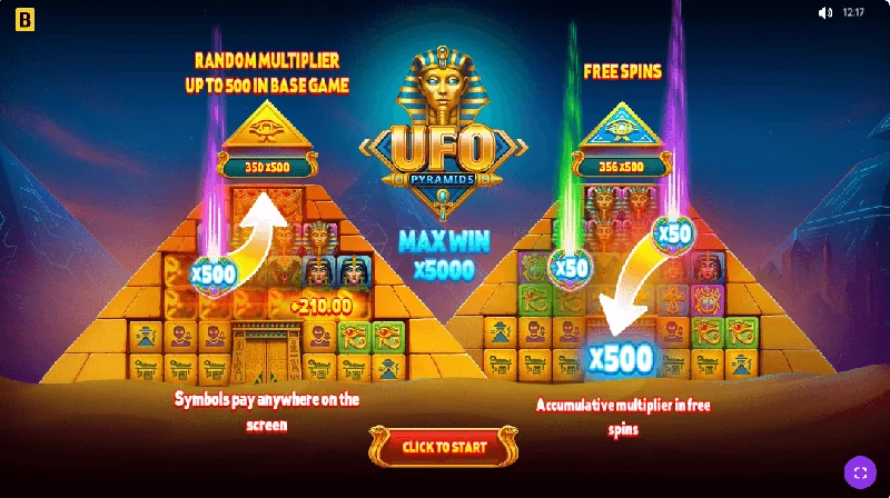 UFO Pyramids -kuvakaappaus
