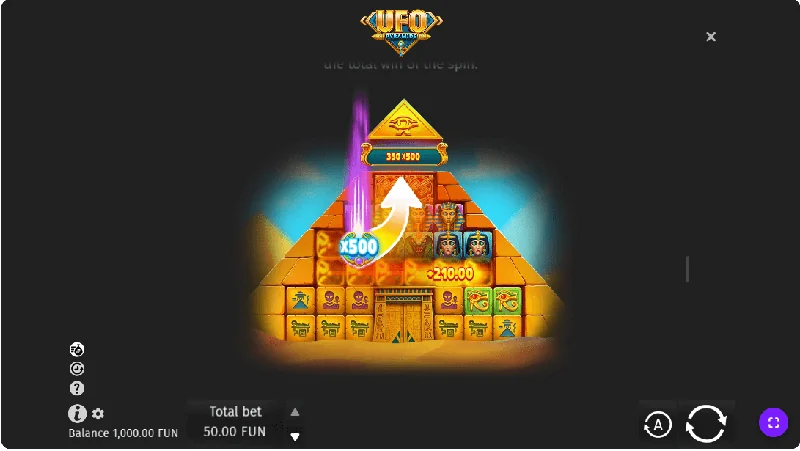 UFO Pyramids -kuvakaappaus
