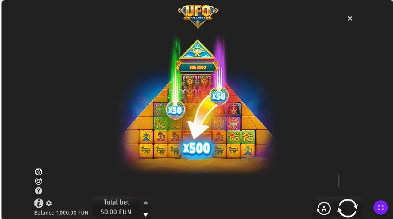 UFO Pyramids -kuvakaappaus